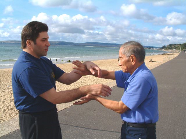 Playing Chi Sao with GM Ip Chun